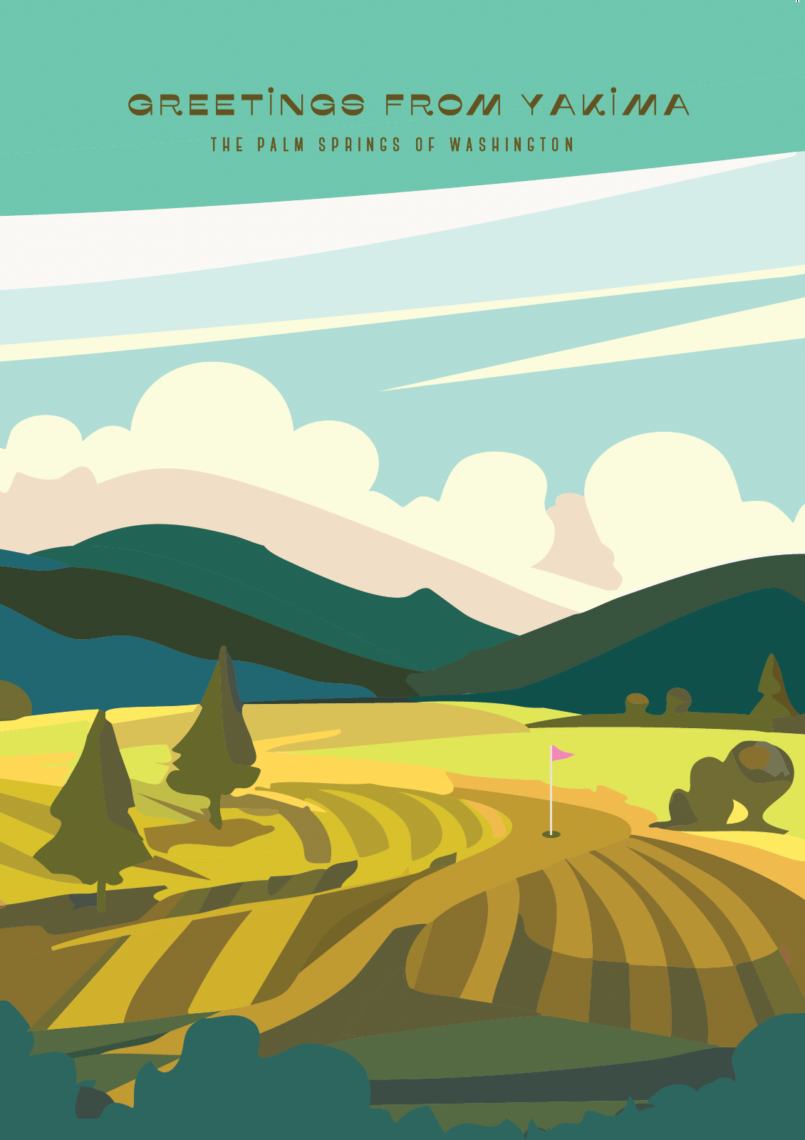 Greeting Card- Yakima Golf Course