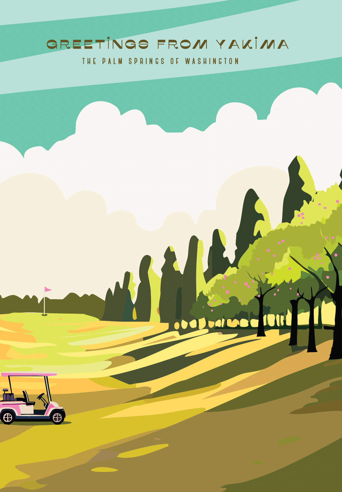 Greeting Card- Golf Course of Yakima