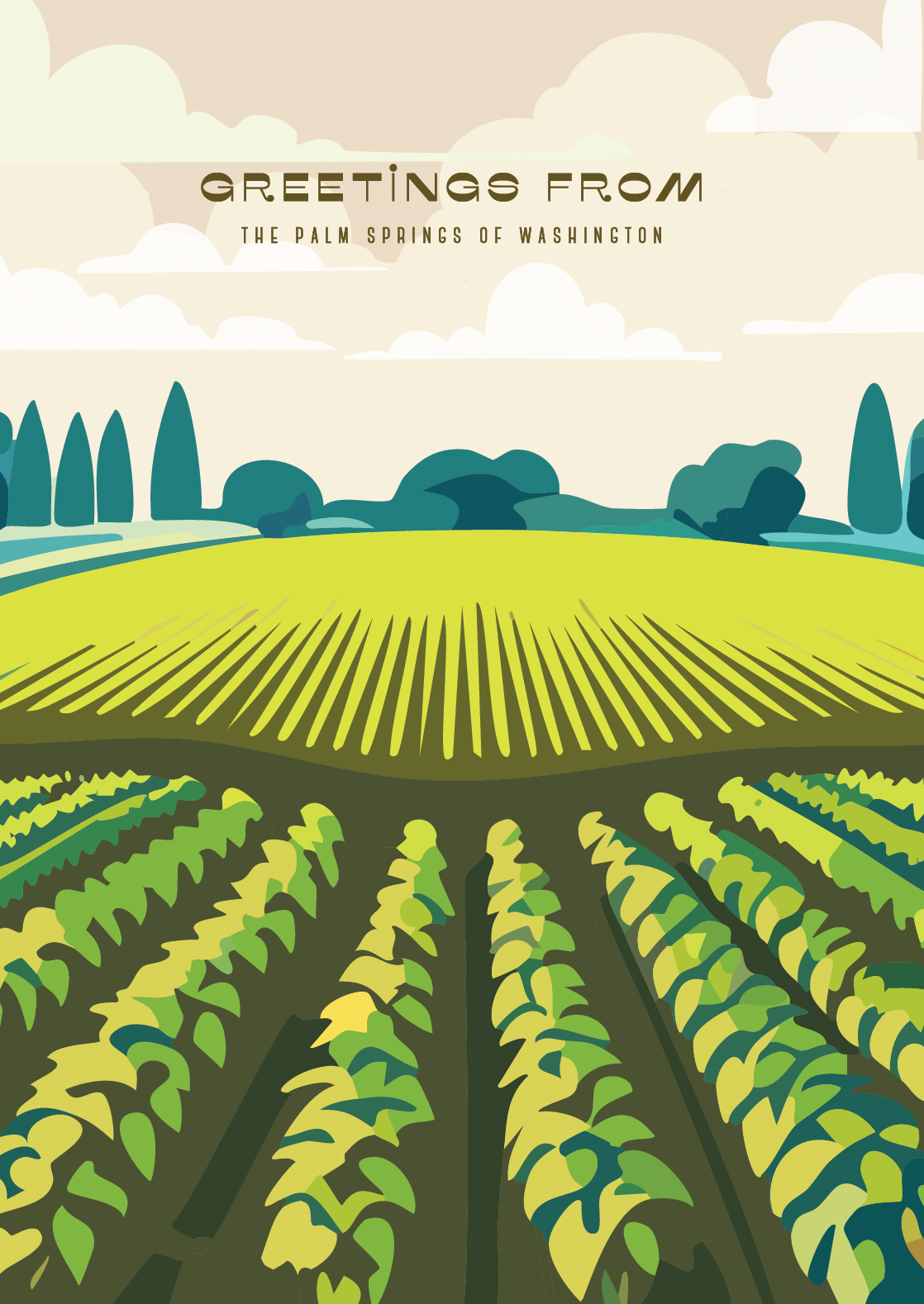 Greeting Card- Palm Springs of Washington Fields