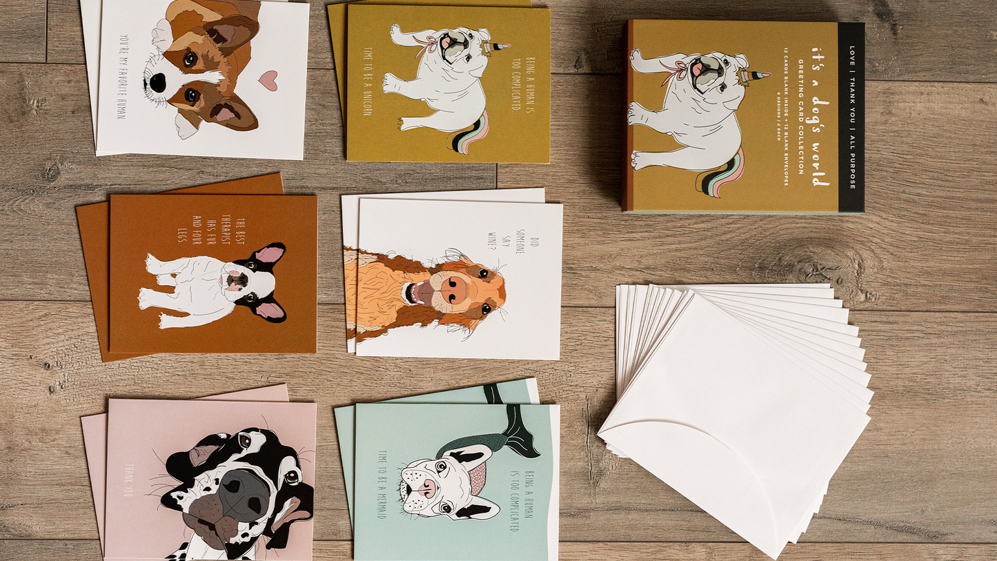 It's a Dog's World- Greeting Card Collection