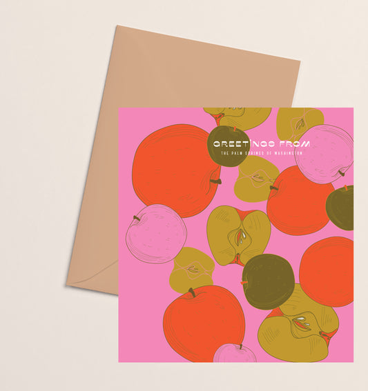 Greeting Card- Palm Springs of Washington Apples