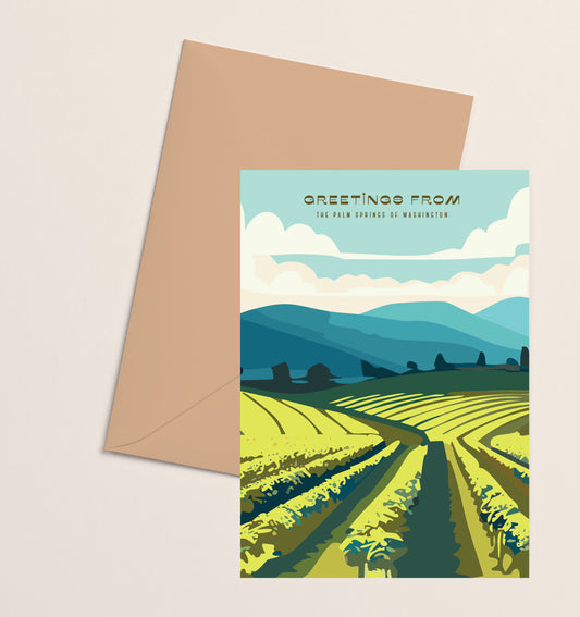 Greeting Card- Palm Springs of Washington Blue Hills