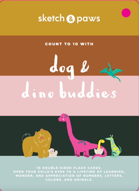 dog & dino buddies- number cards