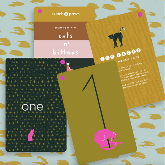 cats n' kittens- number cards