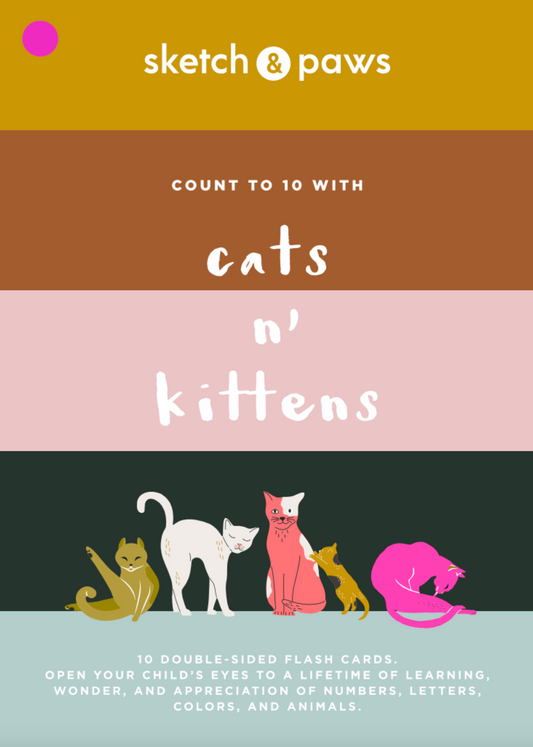 cats n' kittens- number cards