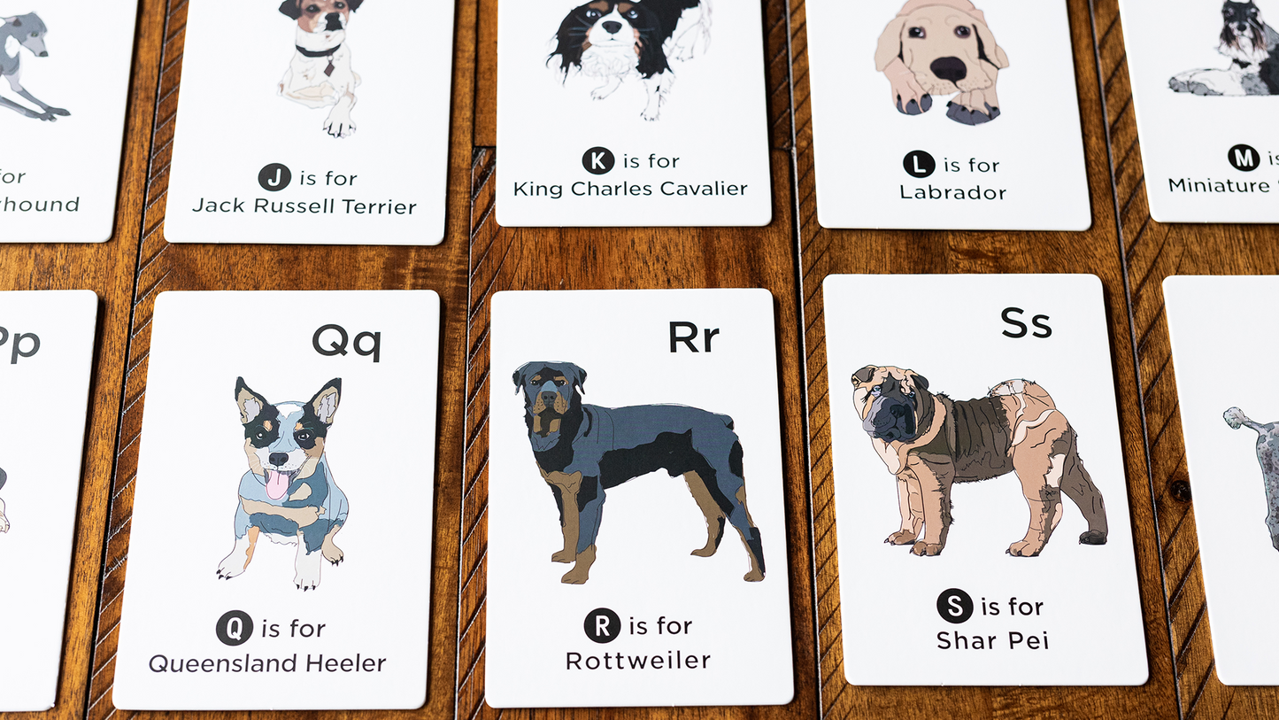 The ABC's of Dog Breeds- Flash Cards