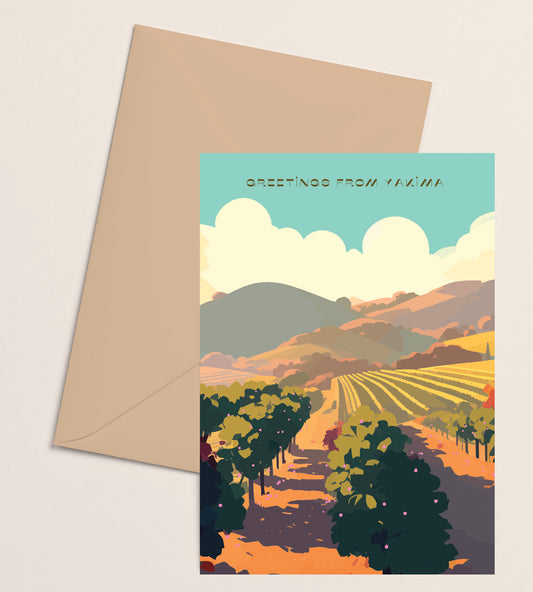 Greeting Card- Landscape Blue Sky