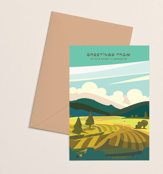 Greeting Card- Palm Springs of Washington Golf