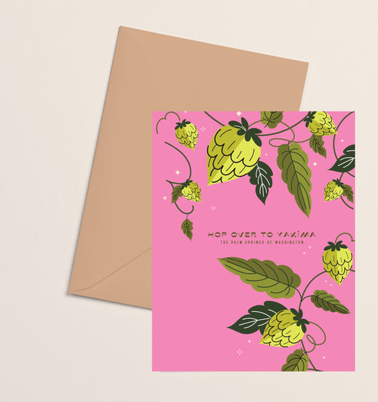 Greeting Card- Hop Over to Yakima