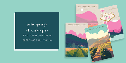 8 Greeting Cards - Greetings from Yakima