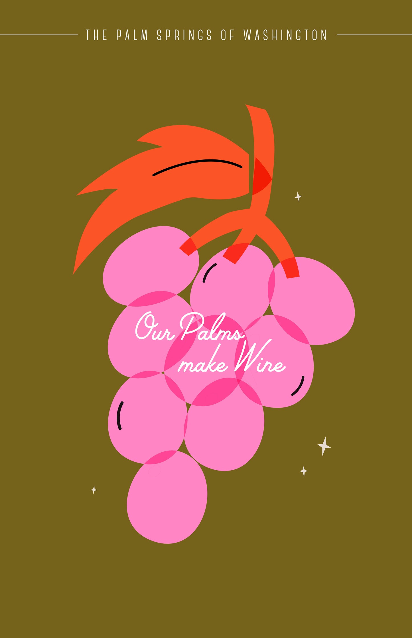 Greeting Card- Palms Make Wine
