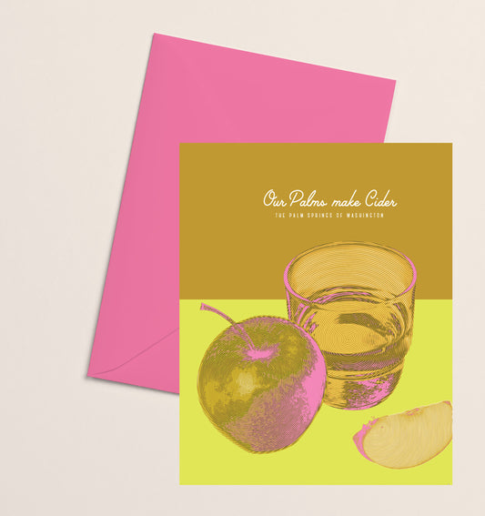 Greeting Card- Our Palms Make Cider