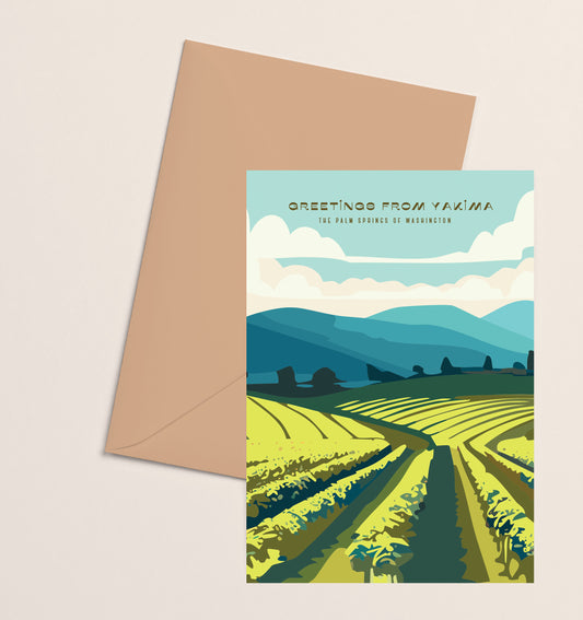 Greeting Card- Yakima Blue Hills